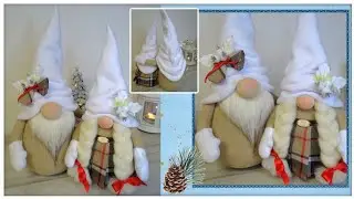 Coppia di GNOMI NATALIZI💞 Fai Da Te TUTORIAL 🎄🎁🎀