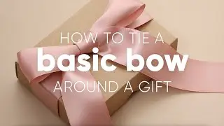 How to Tie a Basic Bow Around a Gift