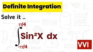 Integration of [ sin²x dx ] limit -π\4 to π/4