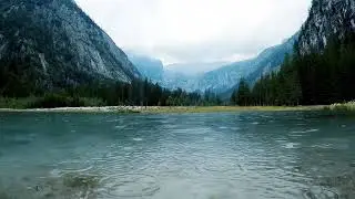 Raining in the lake #relaxingvideos