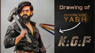 Drawing of Yash from KGF chapter 2 | drawing of KGF chapter 2