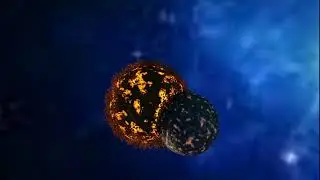 Planets Colliding Animation
