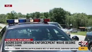 Pennsylvania police crack down on aggressive drivers