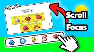 How to Make a Scroll-Focus (Easy Access) Scrolling Frame in Roblox Studio | Roblox Studio Scripting