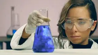 Chemist Mixing Fluids Logo Reveal