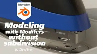 Modeling without subdivision, with modifiers, for non-destructive editing workflow.