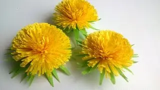 How to make  Quilling Flower: Quilling Dandelion -Paper Art Quilling.