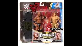 Unboxing WWE Championship Showdown Series Nine The Rock And John Cena Figure