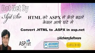 How to convert .html to .aspx in asp.net | Convert static website to dynamic in asp.net
