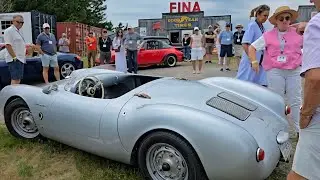 The Porsche Club of America showed up wanting to see the $40M Bugatti recreation! Over 30 Porsches 🤯