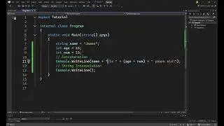 String Concatenation and Interpolation in C#