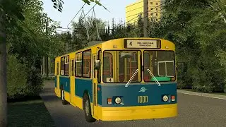Поездка на 4 Маршруте в Троллензе TROLLEYBUS FS
