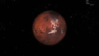 Animated 3D Mars in THREE JS with gui controls - ASMR Programming No Talking