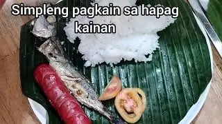 Dinakdakan at pritong isda okay na.
