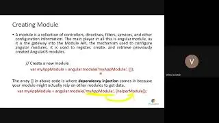 50 AngularJS - Modules, Dependency Injection