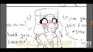 Rambley the raccoon is in love with mollie macaw?
