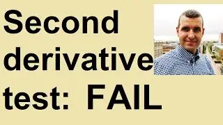 Second derivative test: FAIL