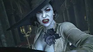 Resident Evil Village LADY DIMITRESCU FULL BOSS FIGHT AND DEATH SCENE