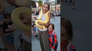 1st Time Holding A Snake! #shorts #Snake #toronto #reptile