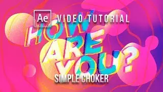 Simple Choker Effect Tutorial - Adobe After Effects