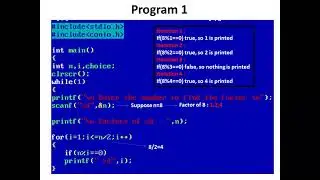 Program to find Factors of a Number using Infinite while loop