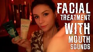 ASMR Facial Treatment with Mouth Sounds 💎 No talking