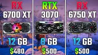 RX 6700 XT против RTX 3070 против RX 6750 XT   Тест в 7 играх
