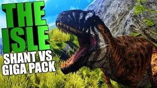 The Isle - CAREBEARING SHANTU WRECKS HAVOK, FUNNY MOMENTS, SHANT VS GIGA PACK - The Isle Gameplay