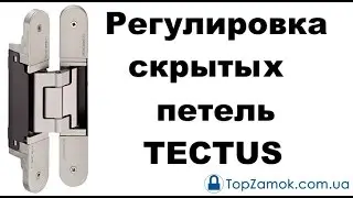 Регулировка скрытых петель TECTUS Simonswerk