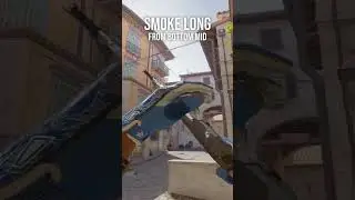 Inferno Smoke Long from Bottom Mid CS2 #cs2 #counterstrike2 #shorts