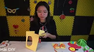 Hướng dẫn làm chiếc guốc bằng giấy xinh xắn | Hải DIY