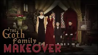 The Makeover The Goth Family DESERVES 🦇 | Sims 4 CAS