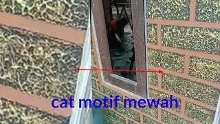 cara buat cat tembok motif mewah dari awal sampai selesai part1
