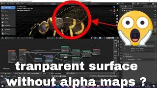 How to make Transparent textures in blender without Alpha maps using only one diffuse map & nodes
