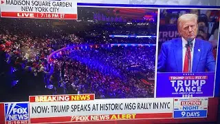 Trump live at Madison Square Garden