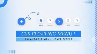 👉 Expandable Floating Menu Button Using Pure CSS | No JavaScript | Modern UI Hover Effect