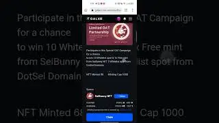 SeiBunny x DotSei Partnership #airdrop