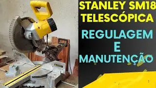 Como REGULAR esquadro e fazer manutenção, Serra STANLEY SM18 #whatsappstatus #woodworking #diy