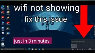 wifi not showing in windows 10/7|| wifi option not showing in windows 10