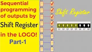 Siemens PLC -Sequential programming of outputs by Shift Register in the LOGO-(Part1)