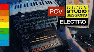 POV Quick Studio Session: Behringer Pro 1 Sequencer controlled by Roland TR-808 | Electro