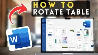 How to Rotate a Table in MS Word | Microsoft Word Tutorial (2025)