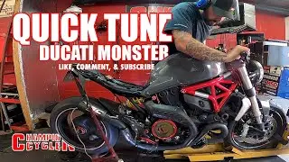 Ducati Monster 1200 Quick Tune Featuring The Ducabike Clear Clutch Cover in Action on our Dyno