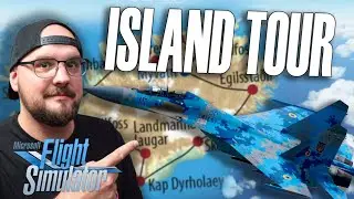 Island von oben ist wunderschön! Auch im Flight Simulator | Uncut Island Tour mit der SU 27 im MSFS
