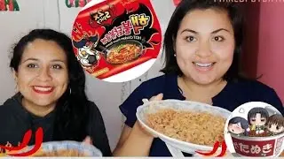 CHALLENGE 🔥 MUKBANG - RETO RAMEN MAS PICANTE 🔥 Ft. Bellezadivina bymakriz