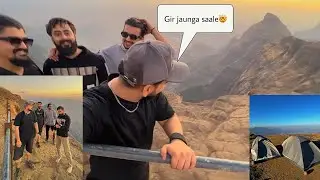 CAMPING AT THE EDGE OF THE MOUNTAIN!! 🤯