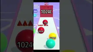 ! Ball Run 2048 ! 🌏 Infinity Gameplay #shorts #ballrun2048