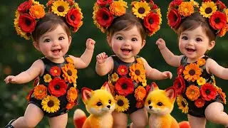 Cutest cat and babies funny cartoon videos dance videos 😻