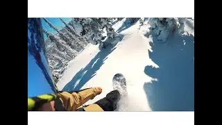 Открытие сезона в Шерегеше. Фрирайд на ратраке. Спуск с Верблюдов. Сектор Е