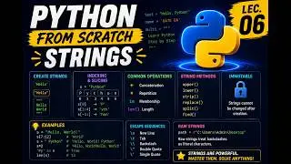 Strings in Python | Python From Scratch | Lec. 06